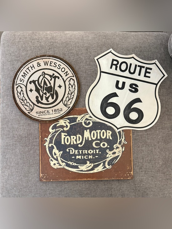 Other - SOLD Bundle of 3 Metal Wall Signs